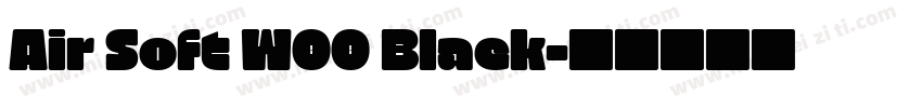 Air Soft W00 Black字体转换